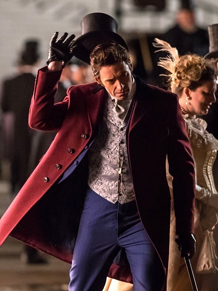 The Greatest Showman Hugh Jackman Red Trench Coat