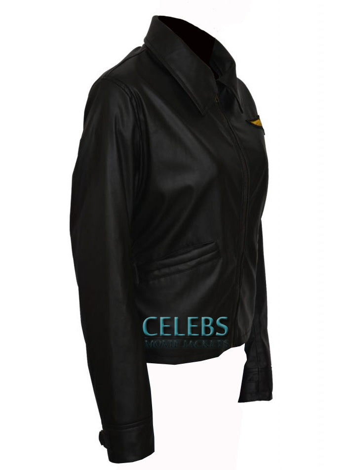 Top Gun Kelly McGillis (Charlie) Leather Jacket