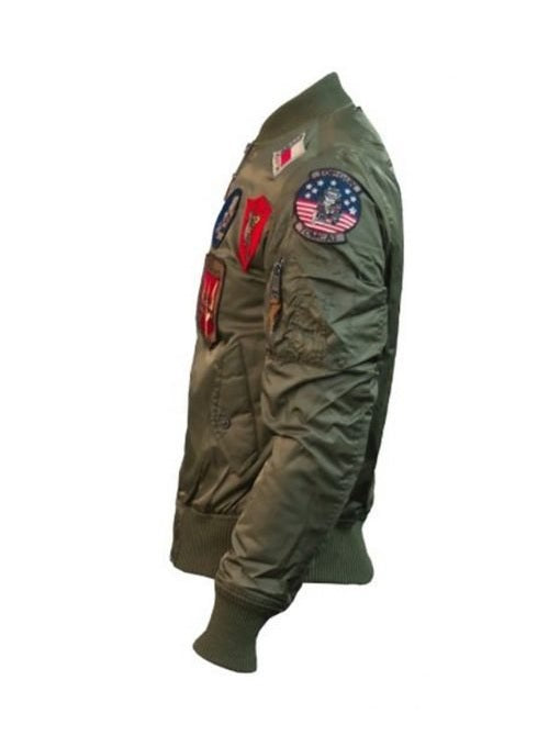 Top Gun Ma-1 Bomber Jacket With Patches
