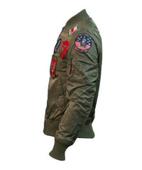Top Gun Ma-1 Bomber Jacket With Patches