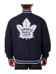 Toronto Maple Leafs Varsity Navy Blue Wool Jacket