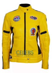 Kill Bill Uma Thurman Yellow Motorcycle Jacket