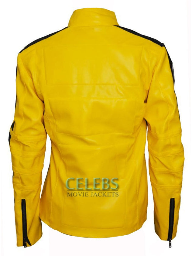 Kill Bill Uma Thurman Yellow Motorcycle Jacket