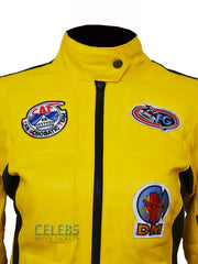 Kill Bill Uma Thurman Yellow Motorcycle Jacket