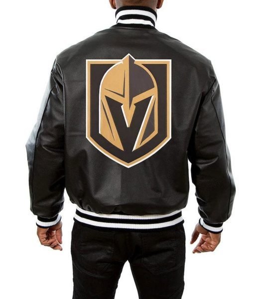Vegas Golden Knights Varsity Leather Jacket