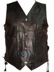 Walking Dead Daryl Dixon Black Leather Vest