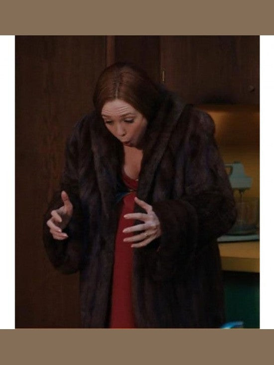 Wanda Maximoff WandaVision Shearling Coat