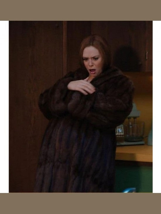 Wanda Maximoff WandaVision Shearling Coat