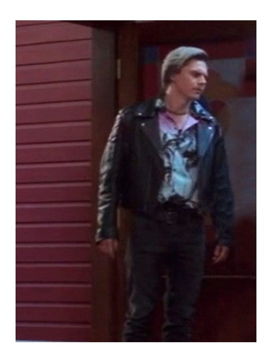 WandaVision Pietro Maximoff Black Biker Leather Jacket