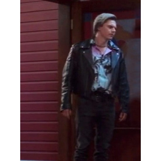 WandaVision Pietro Maximoff Black Biker Leather Jacket