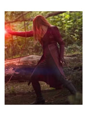 WandaVision Wanda Maximoff Leather Coat