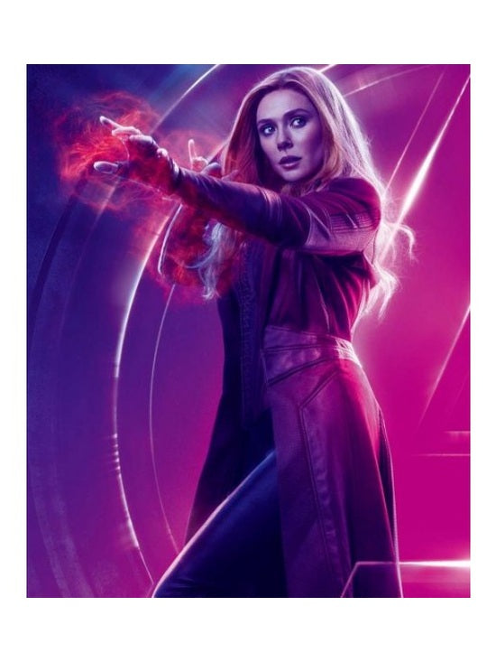 WandaVision Wanda Maximoff Leather Coat