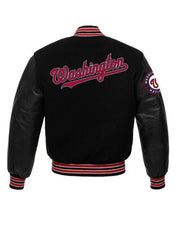 Washington Nationals Black Varsity Jacket