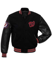 Washington Nationals Black Varsity Jacket