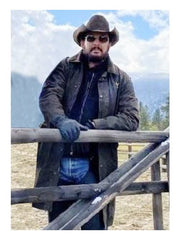Yellowstone Cole Hauser Leather Coat