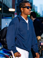 NYC 2026 ASAP Rocky Blue Sweatshirt