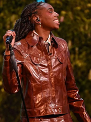 Cat Burns BAFTA 2026 Leather Jacket