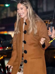 NYC Este Haim 2026 Brown Coat