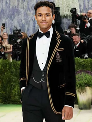 Met Gala 2026 Jaafar Jackson Black Blazer
