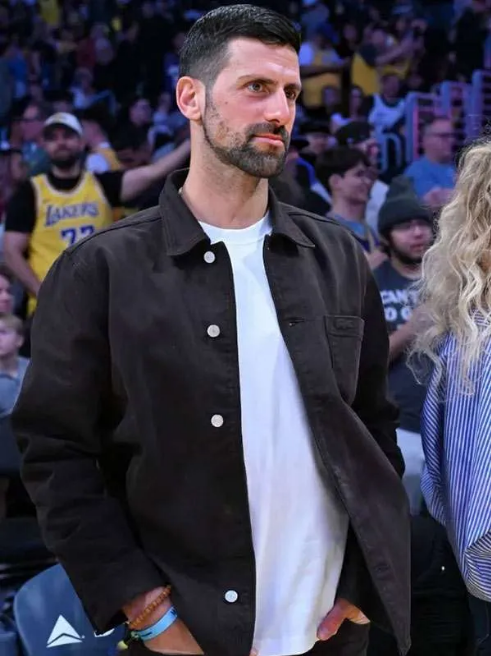 LA Novak Djokovic Black Jacket