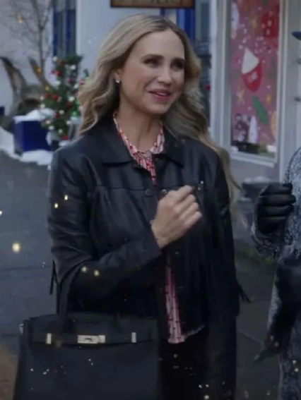 A Royal Montana Christmas Fiona Gubelmann Fringe Leather Jacket