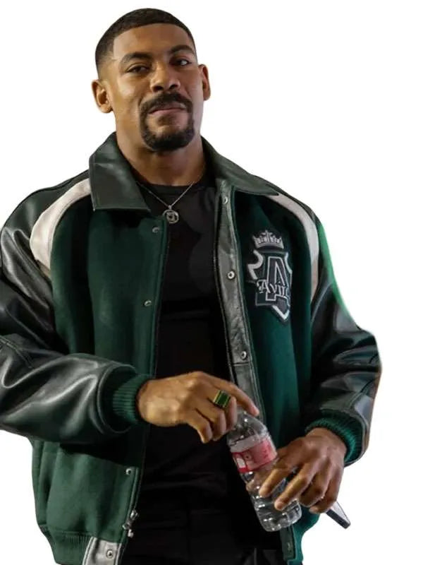 Aaron Pierre Lanterns Comic Con Varsity Jacket