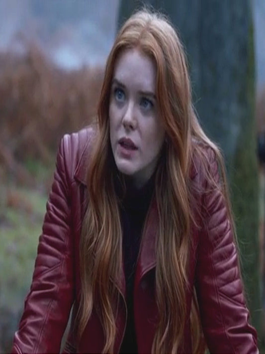 Abigail Cowen Fate The Winx Saga Leather Jacket