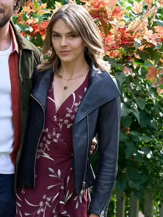 Love Finds You Aimee Teegarden Black Leather Jacket
