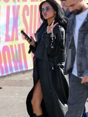 Super Bowl LX Becky G Leather Coat