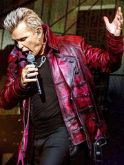 American Idol Billy Idol Red Leather Jacket