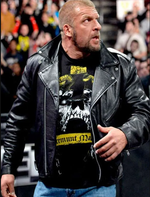 Triple H WWE Raw Leather Jacket
