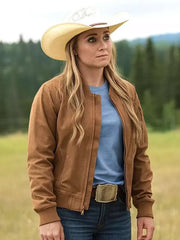 Amy Fleming Heartland S19 Brown Jacket