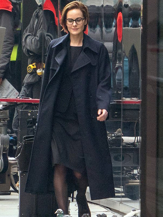 Anatomy of a Scandal Michelle Dockery Black Coat