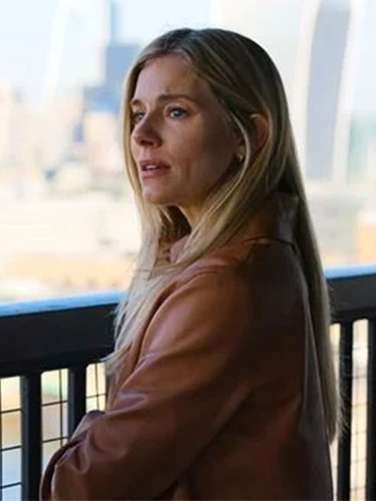 Anatomy of a Scandal Sienna Miller Brown Leather Jacket