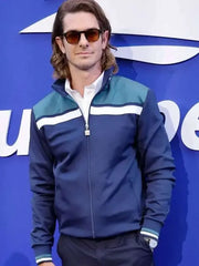 Andrew Garfield US Open Blue Jacket