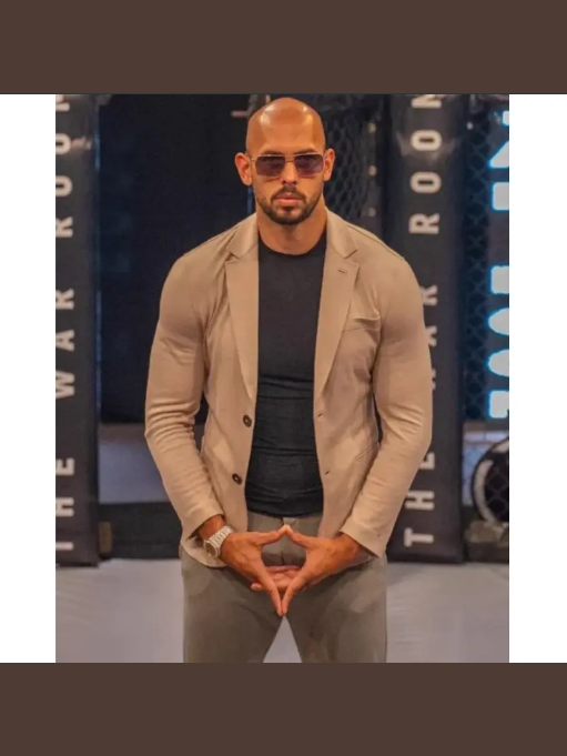 Top G Cobra Andrew Tate Brown Blazer Coat