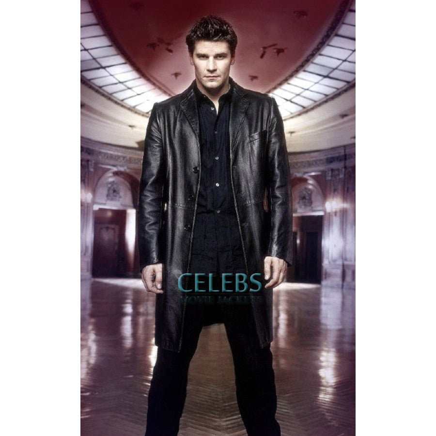 Angel David Boreanaz Black Long Coat