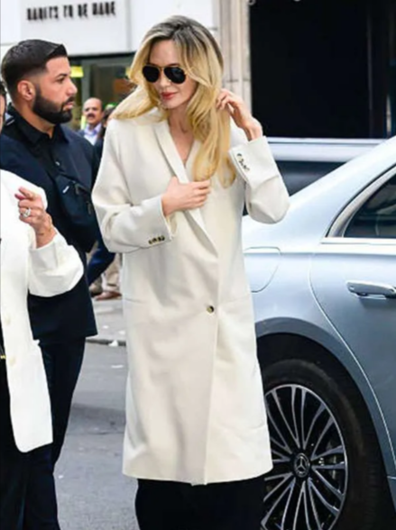 Couture 2026 Angelina Jolie Cream Coat