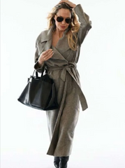 Angelina Jolie Couture 2026 Grey Coat