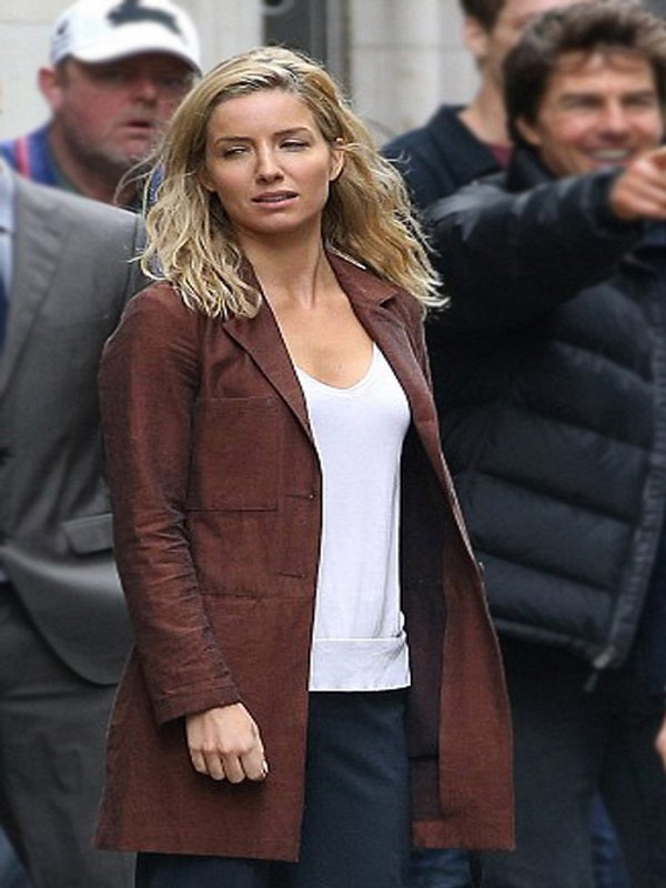 Annabelle Wallis The Mummy Jenny Halsey Coat