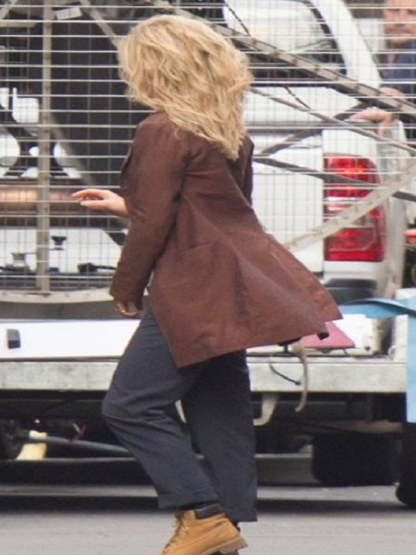 Annabelle Wallis The Mummy Jenny Halsey Coat