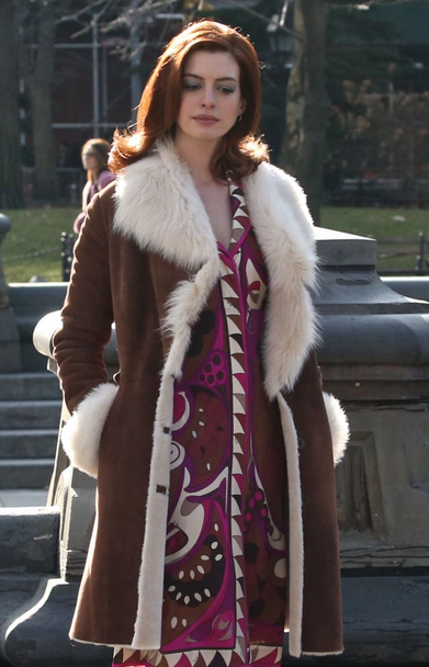 Modern Love Anne Hathaway Brown Coat