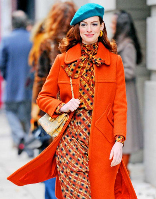 Anne Hathaway Modern Love Lexi Orange Coat