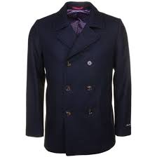 Archive 81 Mark Higgins Navy Blue Pea Coat