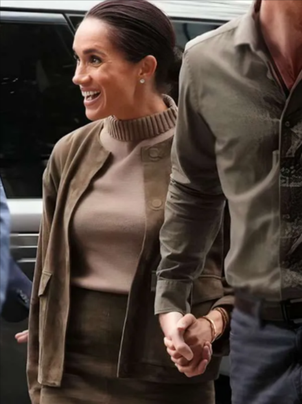 Meghan Australia Visit 2026 Markle Suede Jacket