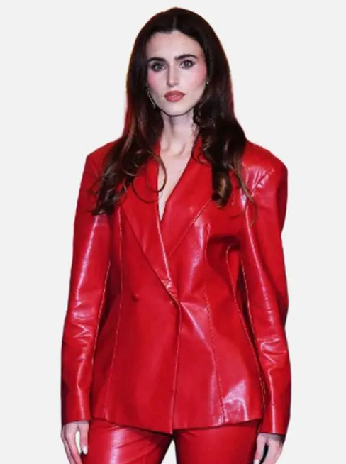The Beauty Jessica Bruno Leather Blazer
