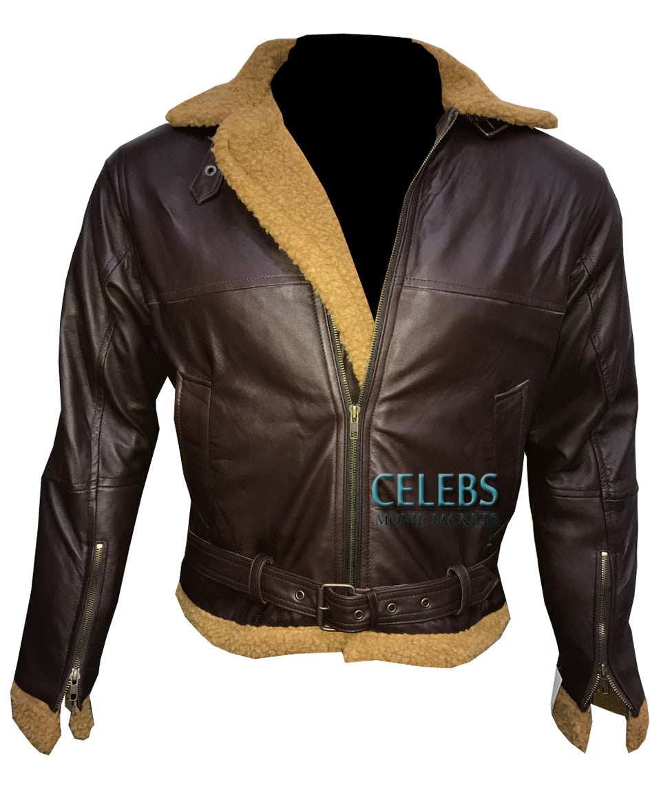 B3 Aviator Sheepskin Leather Bomber Jacket 