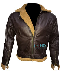 B3 Aviator Sheepskin Leather Bomber Jacket 