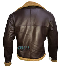 B3 Aviator Sheepskin Leather Bomber Jacket 