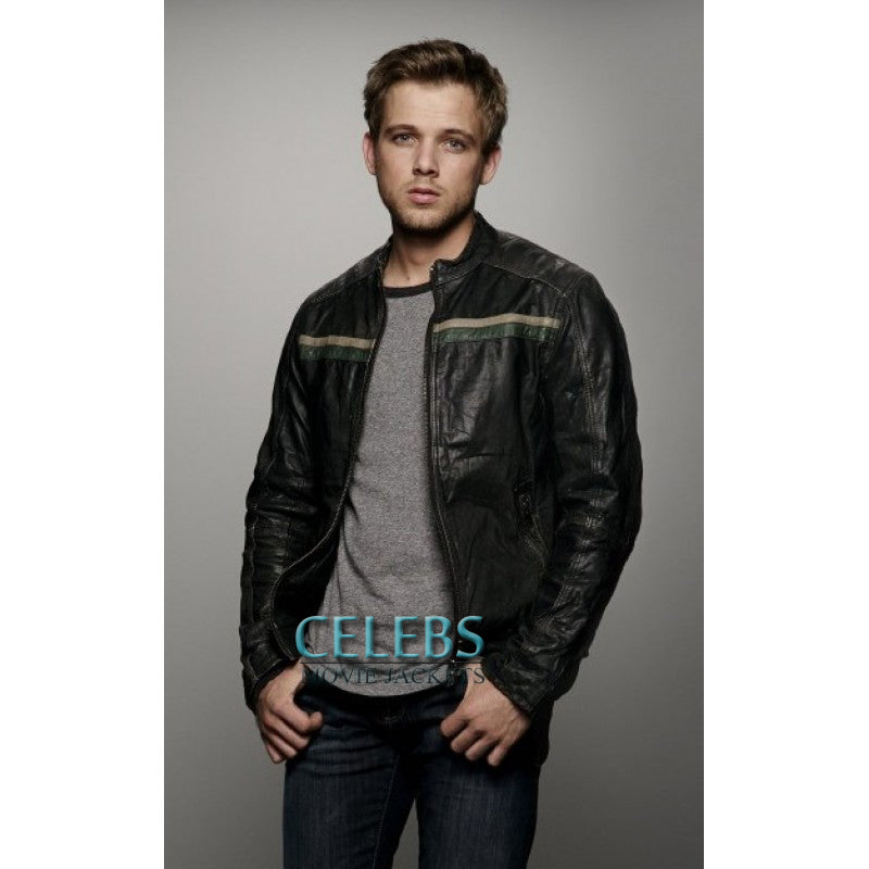 Dylan Massett Bates Motel Black Leather Jacket